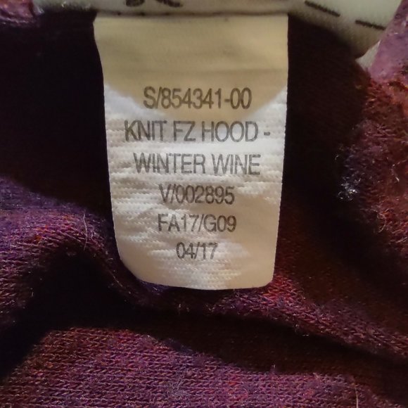 OLD NAVY winter wine maroon colored light weight hoodie size SP - Picture 4 of 7